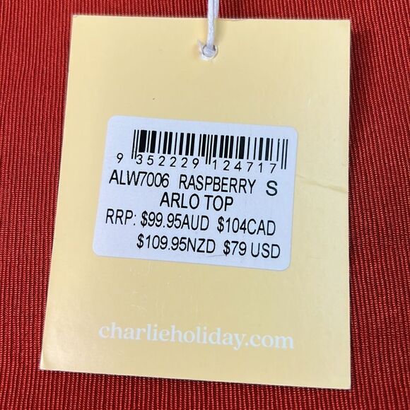 Charlie Holiday Raspberry arli Crop top size small (4) NWT - Picture 6 of 8